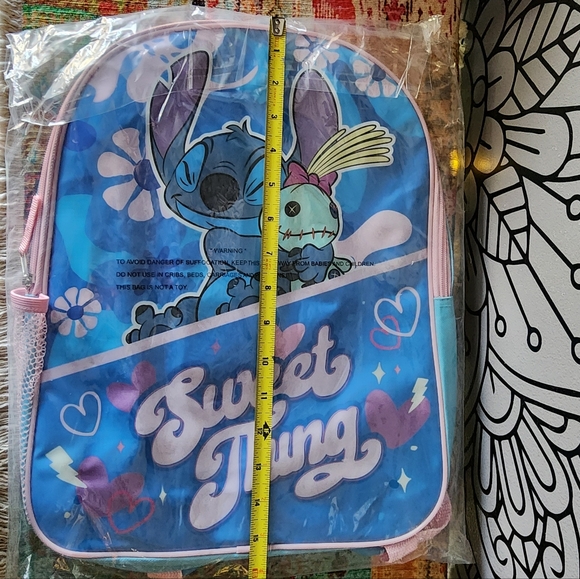 Brand New NWT Disney Lilo & Stitch Backpack, Stitch & Scrump "Sweet Thing" - Picture 5 of 7